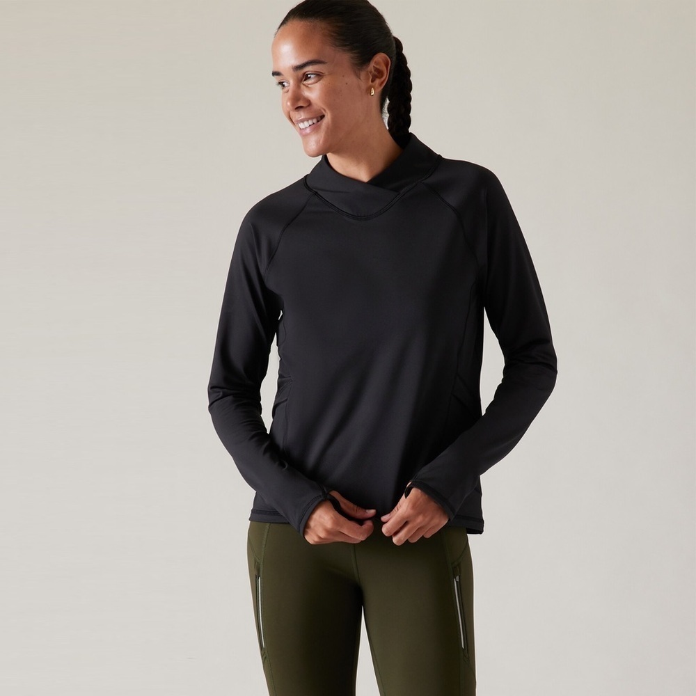 Athleta - Whistler Cross Neck Top - Black